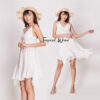 White Mini Dress with white mini dress shape - 621001080180