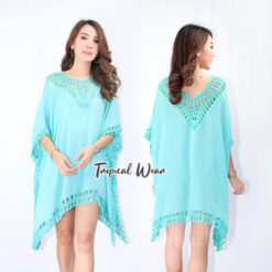 เสื้อทรงสี่เหลี่ยมแต่งถักโครเชต์-590501020160 - Image 2