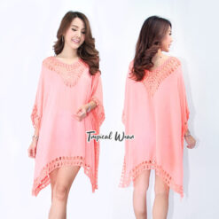 เสื้อถักโครเชต์สีโอรส