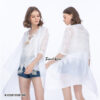 เสื้อคลุมแฟชั่น เสื้อคลุมชายหาด เสื้อคลุมสีขาว-610501050180