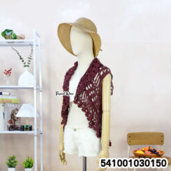 เสื้อคลุมถักโครเชต์ เสื้อคลุมไหมพรม Thai handmade cotton crochet vest, sleeveless and free-size.