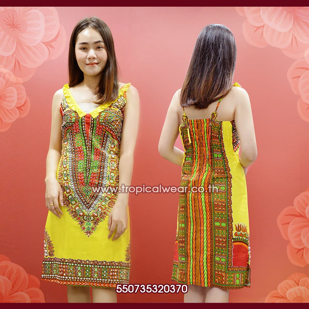 เดรสปักเลื่อมผ้าแอฟริกา-550735320370