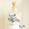 เสื้อสายเดี่ยวผูกหลัง ถักโครเชต์ ชายประดับมุก - 650601250130 - White