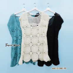 เสื้อถักโครเชต์ทรงค้างคาว (ฺBIG SIZE)-650101080190