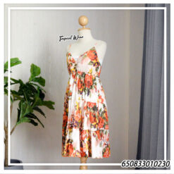มินิเดรสสายเดี่ยวลายดอกคอวี - 650833010230 - Image 13