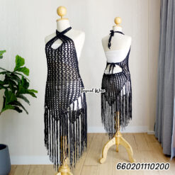 ชุดคลุมบิกินี่ถักโครเชต์ ผูกหลัง - 660201110200