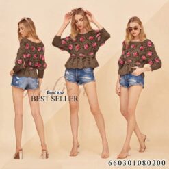 เสื้อถักลายดอกขนมิ้ง - 660301080200 - Image 4