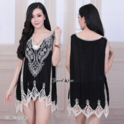 two tone sleeveless shirts-เสื้อเบลาส์แขนกุดสีทูโทน -610801020140