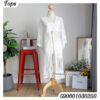 เสื้อคลุมซีทรูปักลายดอกไม้ - 590601030250 - White