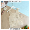 เสื้อกล้ามถักโครเชต์ลายดอกวงกลม - 670401020120 - Beige