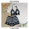 Wholesale Cotton Crochet Co Ord - Cotton Crochet Co-Ord Set in Pink, Brown and black