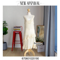 Summer Crochet Dress with Layers in white and black, featuring delicate crochet details and a breezy fit