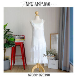 Summer Crochet Dress with Layers in white and black, featuring delicate crochet details and a breezy fit