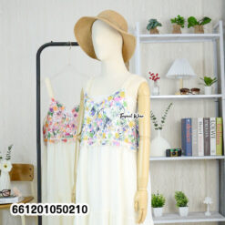 A bohemian floral tiered maxi dress with a flowy skirt,