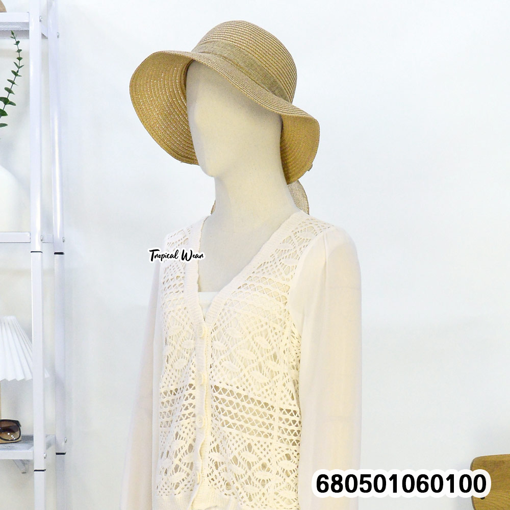 เสื้อแขนยาวชีฟอง ถักลายลูกไม้ - 680501060100 - Image 2