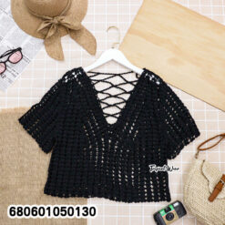 Free size cotton crochet style top in boho summer fashion