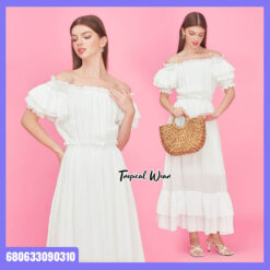 Versatile Bohemian Cotton Maxi Dress Free Size