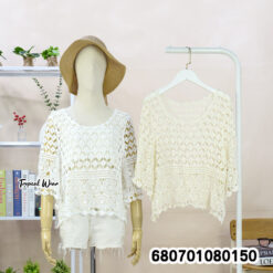 เสื้อคลุมถักโครเชต์ลายลูกไม้ – 680701080150