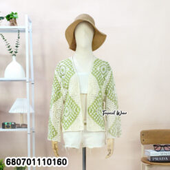 Summer cotton knitted cardigan for beachwear and travel outfits