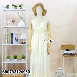 Everyday cotton maxi dress for women free size