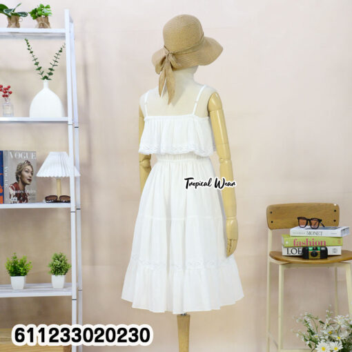 Mini Dress มินิเดรส สายเดี่ยวสไตล์เกาหลี – 611233020230 - Image 5