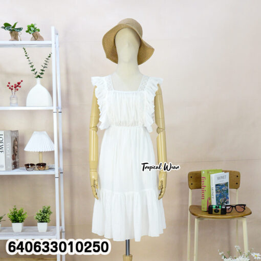 มินิเดรสแขนกุดแต่งระบาย – 640633010250 - Image 2