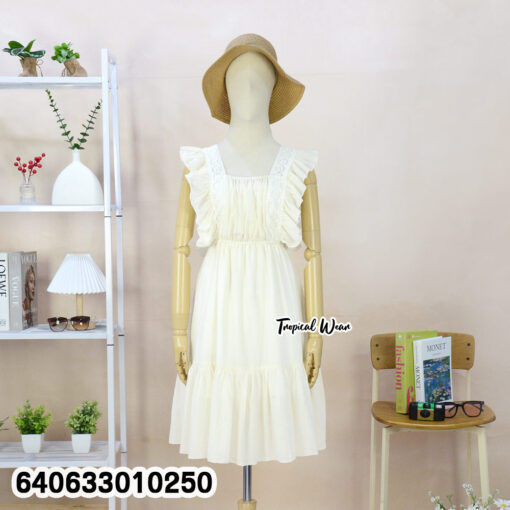 มินิเดรสแขนกุดแต่งระบาย – 640633010250 - Image 3