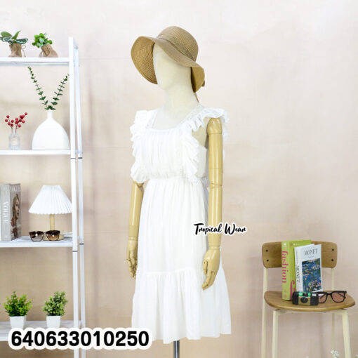 มินิเดรสแขนกุดแต่งระบาย – 640633010250 - Image 4