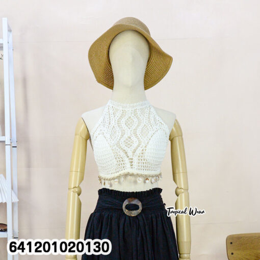 บราถักโครเชต์ แต่งลูกปัดน่ารัก – 641201020130 - Image 2
