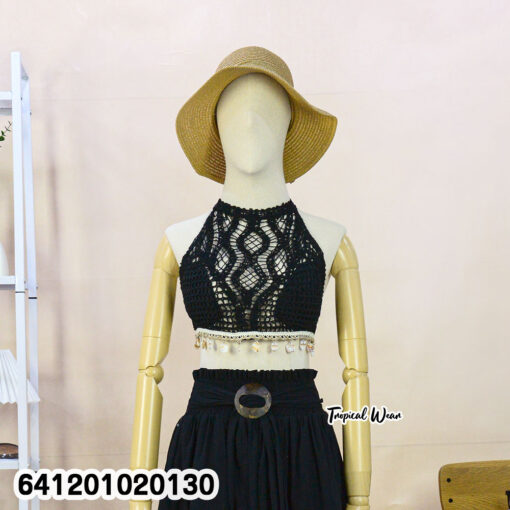 บราถักโครเชต์ แต่งลูกปัดน่ารัก – 641201020130 - Image 4