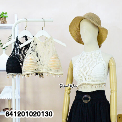บราถักโครเชต์ แต่งลูกปัดน่ารัก – 641201020130