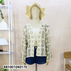 free size lightweight crochet cardigan with open-knit pattern for everyday layering