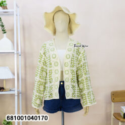 free size lightweight crochet cardigan with open-knit pattern for everyday layering