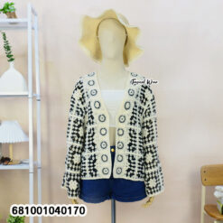 free size lightweight crochet cardigan with open-knit pattern for everyday layering