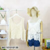 Free size cotton lace top for women, lightweight sleeveless design, soft comfortable casual summer wear