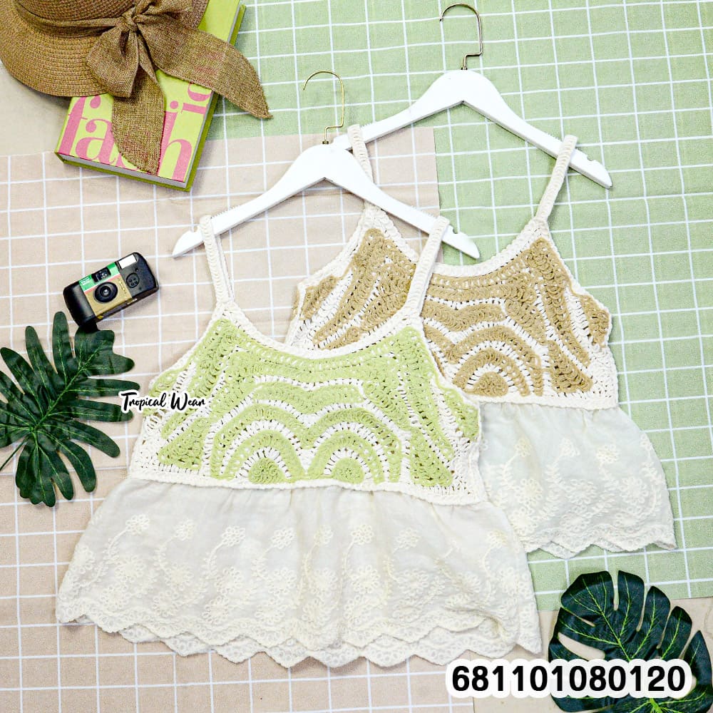 Pastel Crochet Sweet Top – เสื้อโครเชต์พาสเทลหวานละมุน-681101080120