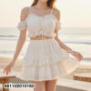 Free-size women’s layered ruffle mini skirt with soft, flowy tiers.