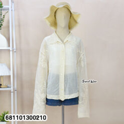 Casual cotton embroidery free size top styled for everyday wear