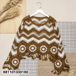 boho crochet style top for easy layering with zigzag pattern