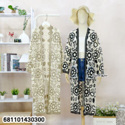 Crochet look cover-up styled casually for beach and city wear