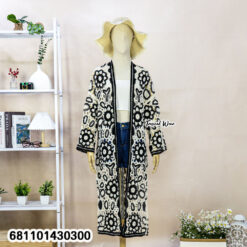 Crochet look cover-up styled casually for beach and city wear