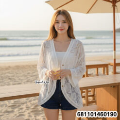 Casual cotton free size cardigan styled for everyday wear