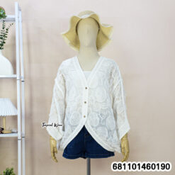 Casual cotton free size cardigan styled for everyday wear