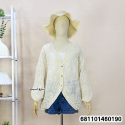 Casual cotton free size cardigan styled for everyday wear