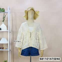 Free size cotton embroidered layering top with soft fabric and relaxed summer fit