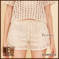 Women cotton lace summer shorts with free size fit, elastic waist, and lightweight everyday design