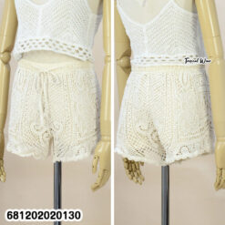 Women cotton lace summer shorts with free size fit, elastic waist, and lightweight everyday design