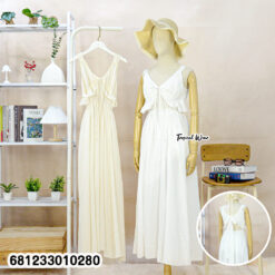 Soft Feminine Summer Maxi Dress เดรสยาวซัมเมอร์ลุคผู้หญิงหวานละมุน-681233010280