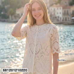 Black floral lace loose fit short sleeve top lightweight summer style