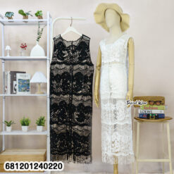 Boho Sheer Lace Summer Cover-up (เสื้อคลุมลูกไม้ซีทรู สไตล์โบฮีเมียน)-681201240220